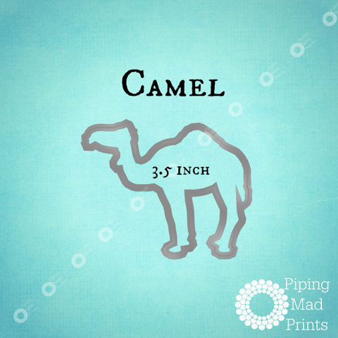 Camel 3D Printed Cookie Cutter - 3.5 inch - Piping Mad Prints - Green Bros Collective