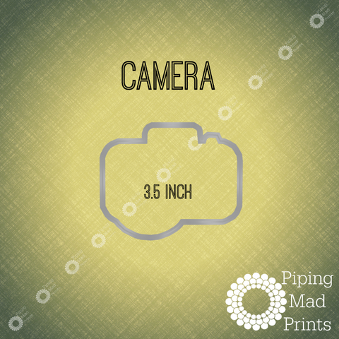 Camera 3D Printed Cookie Cutter - 3.5 inch - Piping Mad Prints - Green Bros Collective