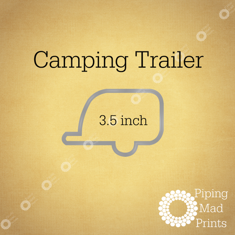 Camping Trailer 3D Printed Cookie Cutter - 3.5 inch - Piping Mad Prints - Green Bros Collective