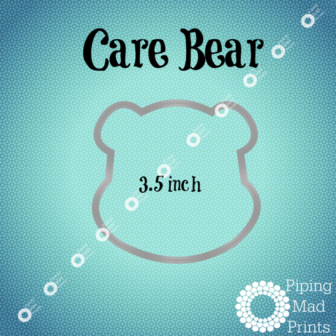Care Bear 3D Printed Cookie Cutter - 3.5 inch - Piping Mad Prints - Green Bros Collective