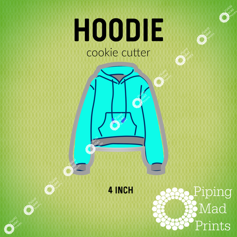 Hoodie 3D Printed Cookie Cutter - 4 inch