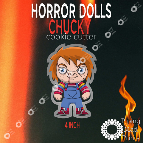 Horror Dolls Chucky 3D Printed Cookie Cutter - 4 inch