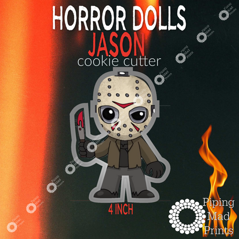 Horror Dolls Jason 3D Printed Cookie Cutter - 4 inch