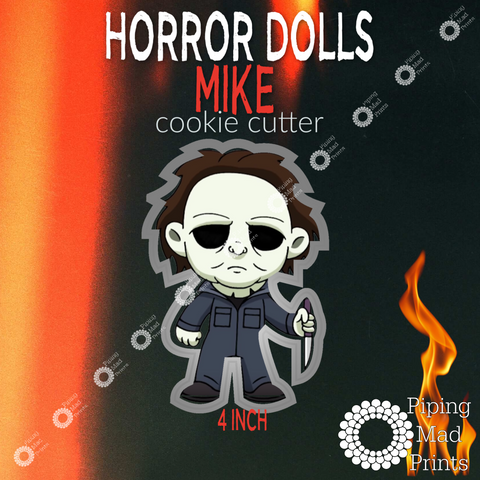 Horror Dolls Mike 3D Printed Cookie Cutter - 4 inch
