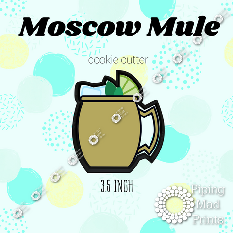 Moscow Mule 3D Printed Cookie Cutter - 3.5 inch