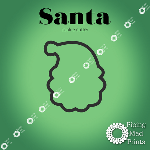 Santa 3D Printed Cookie Cutter - 3.5 inch