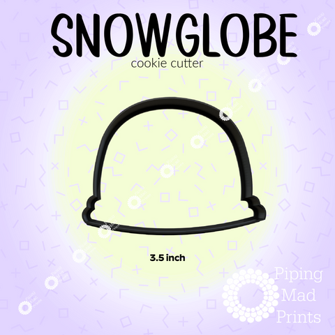 Snowglobe 3D Printed Cookie Cutter - 3.5 inch