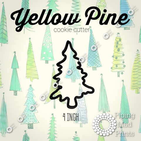 Yellow Pine Tree 3D Printed Cookie Cutter - 4 inch (Copy)