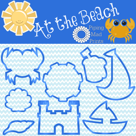 At the Beach Cookie Cutter Set of 8
