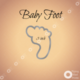 Baby Foot 3D Printed Cookie Cutter - 3 inch - Piping Mad Prints - Green Bros Collective