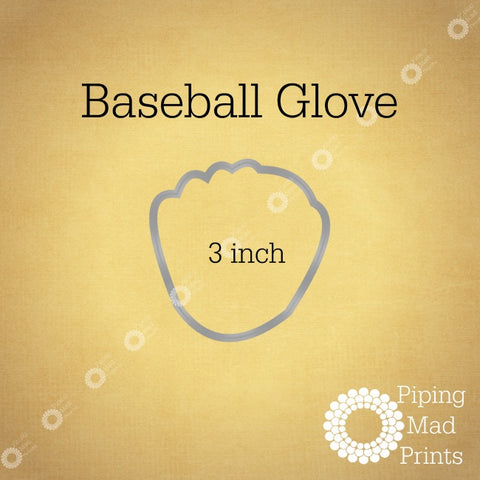 Baseball Glove 3D Printed Cookie Cutter - 3 inch - Piping Mad Prints - Green Bros Collective