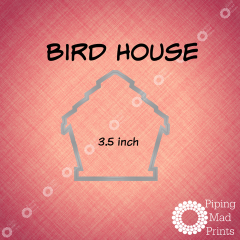 Bird House 3D Printed Cookie Cutter - 3.5 inch - Piping Mad Prints - Green Bros Collective