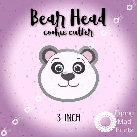 Bear Head 3D Printed Cookie Cutter - 3 inch