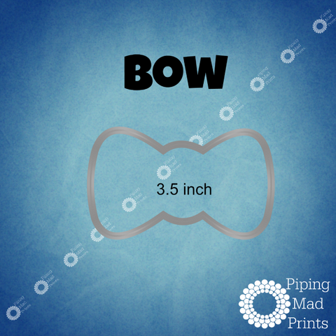 Bow 3D Printed Cookie Cutter - 3.5 inch - Piping Mad Prints - Green Bros Collective