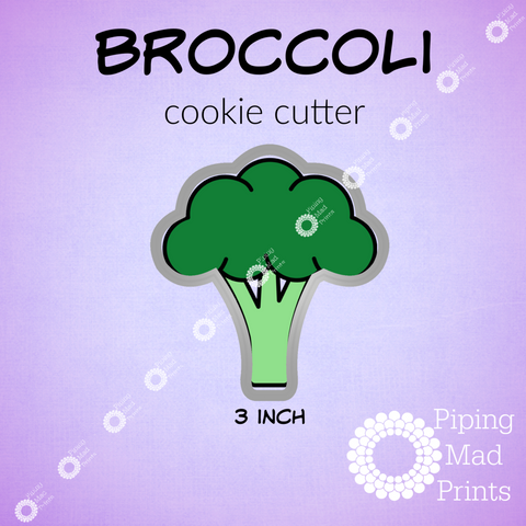 Broccoli 3D Printed Cookie Cutter - 3 inch