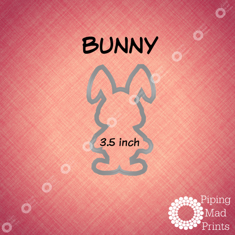 Bunny 3D Printed Cookie Cutter - 3.5 inch - Piping Mad Prints - Green Bros Collective