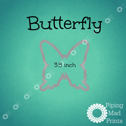 Butterfly 3D Printed Cookie Cutter - 3.5 inch - Piping Mad Prints - Green Bros Collective