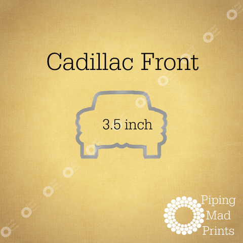 Cadillac Front 3D Printed Cookie Cutter - 3.5 inch - Piping Mad Prints - Green Bros Collective