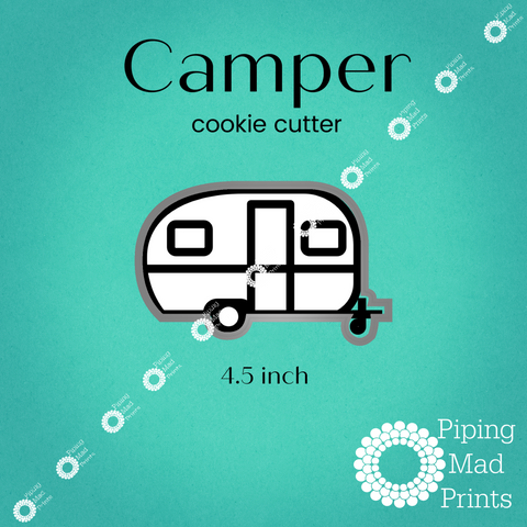 Camper 3D Printed Cookie Cutter - 4.5 inch