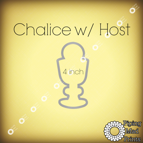 Chalice w/Host 3D Printed Cookie Cutter - 4 inch - Piping Mad Prints - Green Bros Collective