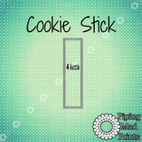 Cookie Stick 3D Printed Cookie Cutter - 4 inch - Piping Mad Prints - Green Bros Collective
