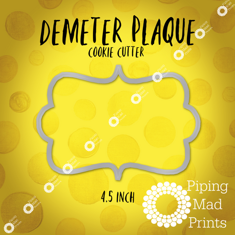 Demeter Plaque 3D Printed Cookie Cutter - 4.5 inch