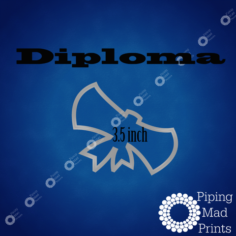 Diploma 3D Printed Cookie Cutter - 3.5 inch - Piping Mad Prints - Green Bros Collective