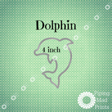 Dolphin 3D Printed Cookie Cutter - 4 inch - Piping Mad Prints - Green Bros Collective
