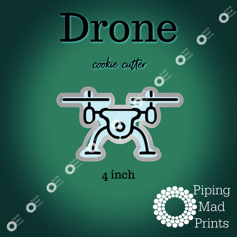 Drone 3D Printed Cookie Cutter - 4 inch