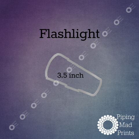 Flashlight 3D Printed Cookie Cutter - 3 inch - Piping Mad Prints - Green Bros Collective
