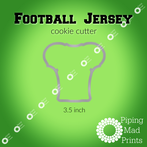 Football Jersey 3D Printed Cookie Cutter - 3.5 inch