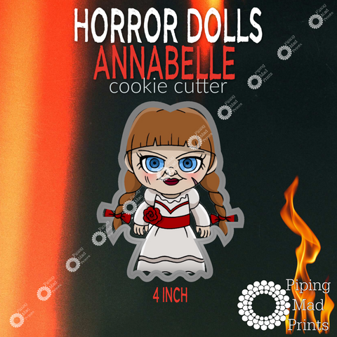 Horror Dolls Annabelle 3D Printed Cookie Cutter - 4 inch