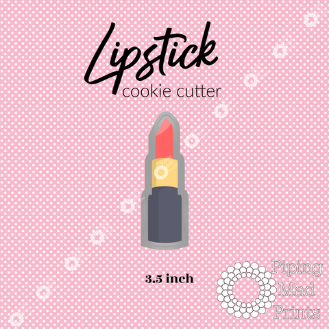 Lipstick 3D Printed Cookie Cutter - 3.5 inch