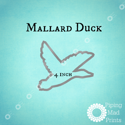 Mallard Duck 3D Printed Cookie Cutter - 4 inch - Piping Mad Prints - Green Bros Collective