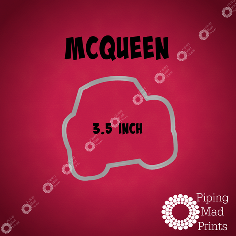 McQueen 3D Printed Cookie Cutter - 3.5 inch - Piping Mad Prints - Green Bros Collective