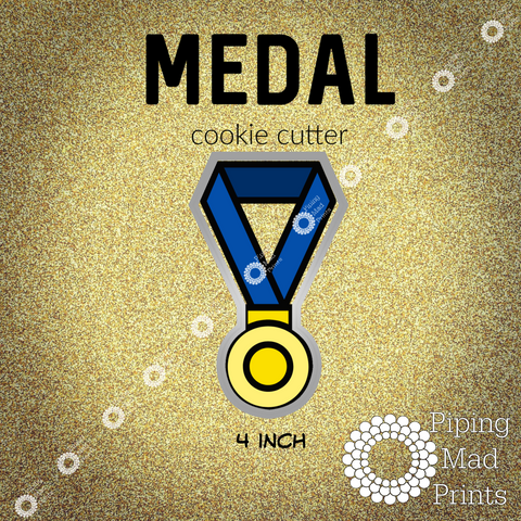 Medal 3D Printed Cookie Cutter - 4 inch