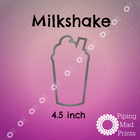 Milkshake 3D Printed Cookie Cutter - 4.5 inch