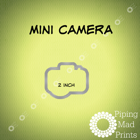 Mini Camera 3D Printed Cookie Cutter - 2 inch - Piping Mad Prints - Green Bros Collective