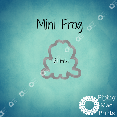 Mini Frog 3D Printed Cookie Cutter - 2 inch - Piping Mad Prints - Green Bros Collective