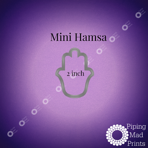 Mini Hamsa 3D Printed Cookie Cutter - 2 inch - Piping Mad Prints - Green Bros Collective