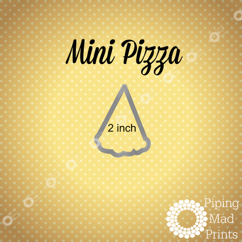 Mini Pizza 3D Printed Cookie Cutter - 2 inch - Piping Mad Prints - Green Bros Collective