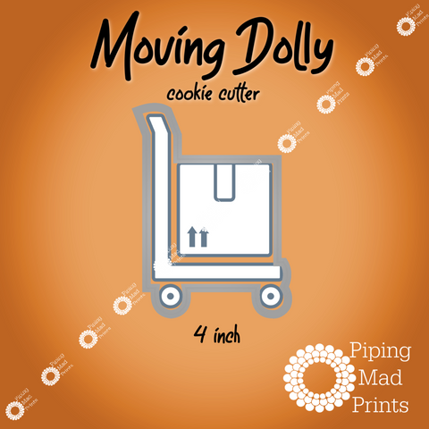 Moving Dolly 3D Printed Cookie Cutter - 4 inch