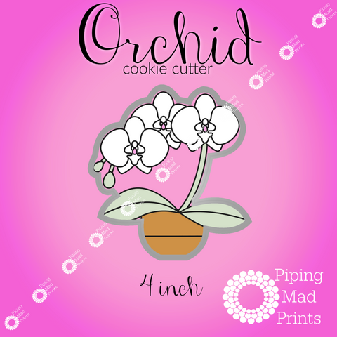 Orchid 3D Printed Cookie Cutter - 4 inch