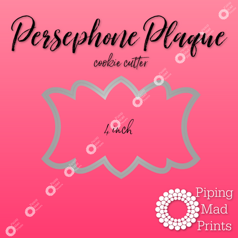 Persephone Plaque 3D Printed Cookie Cutter - 4 inch