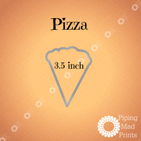 Pizza 3D Printed Cookie Cutter - 3.5 inch - Piping Mad Prints - Green Bros Collective