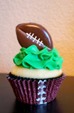 Football 3D Printed Cake Pick Cookie Cutter - 2.5 inch