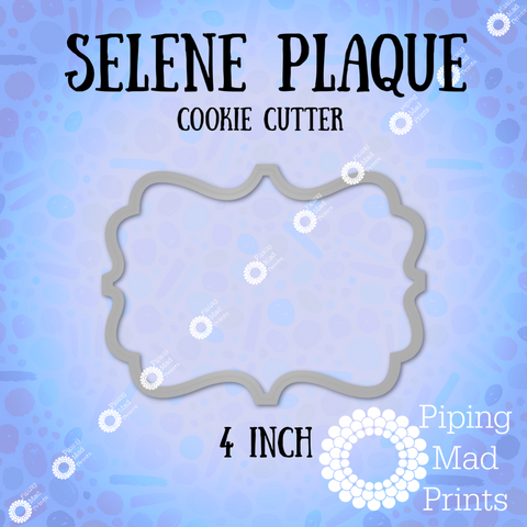 Selene Plaque 3D Printed Cookie Cutter - 4 inch