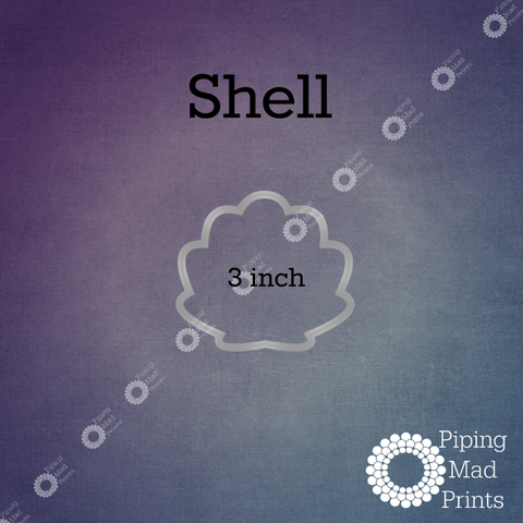 Shell 3D Printed Cookie Cutter - 3 inch - Piping Mad Prints - Green Bros Collective