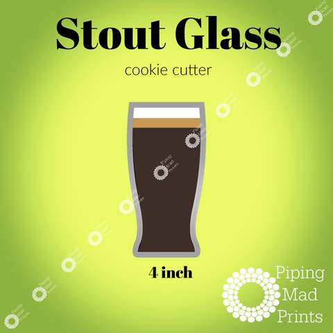 Stout Glass 3D Printed Cookie Cutter - 4 inch