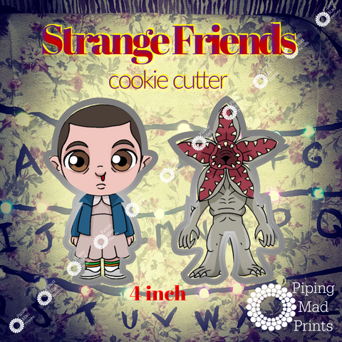 Strange Friends 3D Printed Cookie Cutter Set of 2 - 4 inch